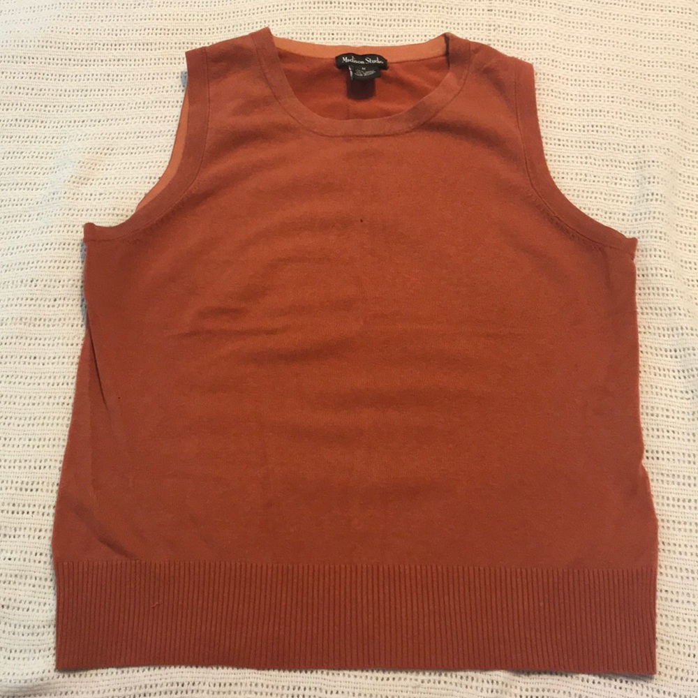 Silk sweater vest